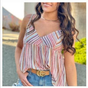 The best view top multi-colored size large